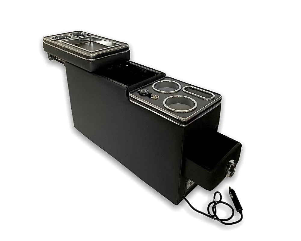 Upgrade USB Mittelkonsole Staufach Für Peugeot Traveller Mit LED Schwarz Glänzend 4 Upgrade USB Mittelkonsole Staufach Für Peugeot Traveller Mit LED Schwarz Glänzend – Bild 2