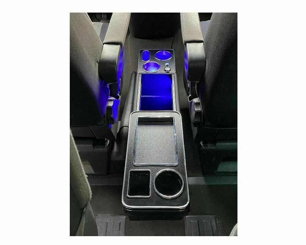 Upgrade USB Mittelkonsole Staufach Für VW T5 Bj. 03-09 Mit LED Schwarz Glänzend 9 Upgrade USB Mittelkonsole Staufach Für VW T5 Bj. 03-09 Mit LED Schwarz Glänzend – Bild 7