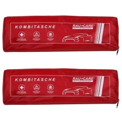 2 X Trio Kombitasche Verbandskasten Verbandstasche Warnweste Warndreieck Rot