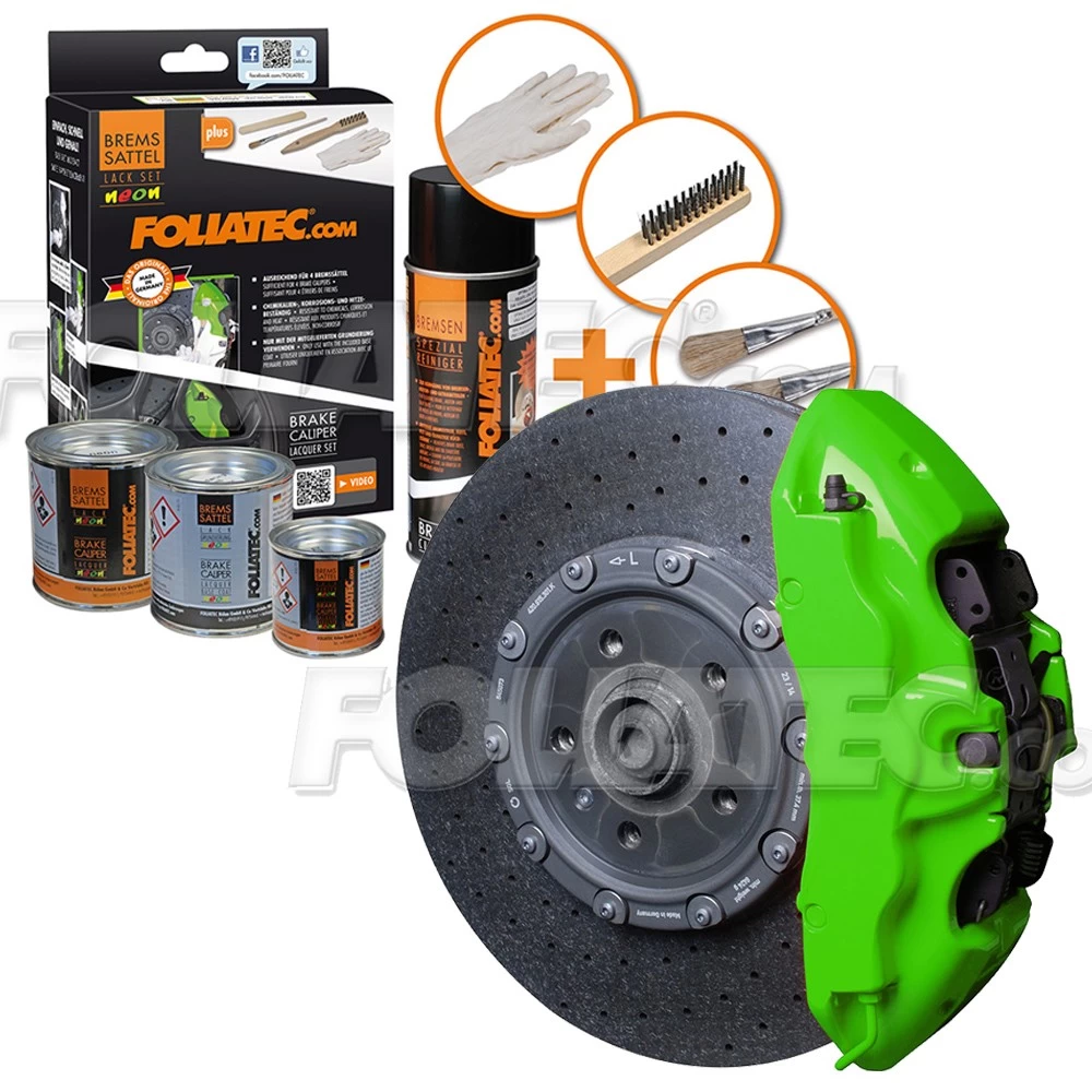 FOLIATEC Bremssattellack Neon Grün Bremssattelfarbe Bremssattel 2182 3 FOLIATEC Bremssattellack Neon Grün Bremssattelfarbe Bremssattel 2182