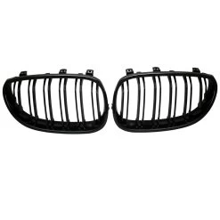 Nieren Kühlergrill Grill Für BMW E60 E61 Bj. 03-10 Schwarz Klavierlack Doppelsteg -Scheinwerfer pgb007bg 3 1280x1280