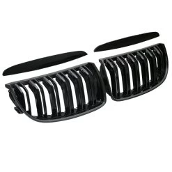 Nieren Kühlergrill Für 3er BMW E90 E91 Bj. 05-08 Schwarz Klavierlack Doppelsteg