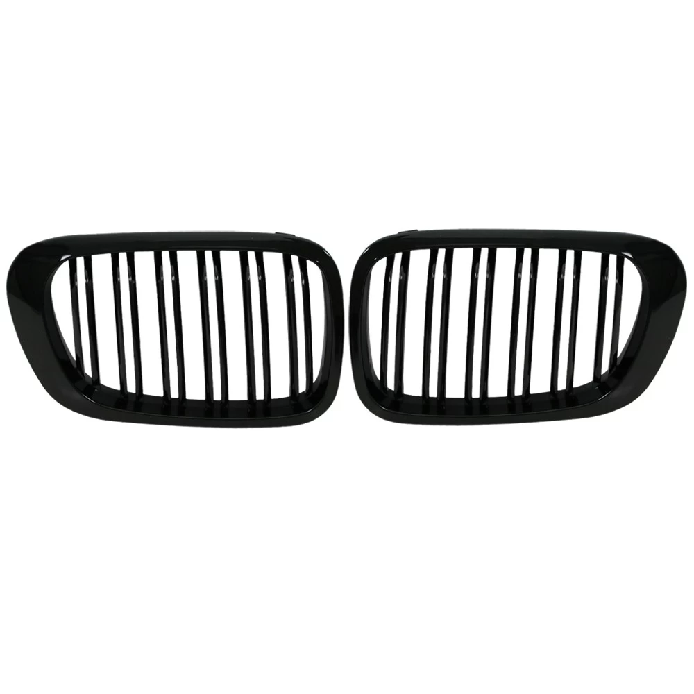 Nieren Kühlergrill Für BMW E46 Coupe Cabrio Bj. 99-03 Schwarz Klavierlack Doppelsteg 5 Nieren Kühlergrill Für BMW E46 Coupe Cabrio Bj. 99-03 Schwarz Klavierlack Doppelsteg – Bild 3