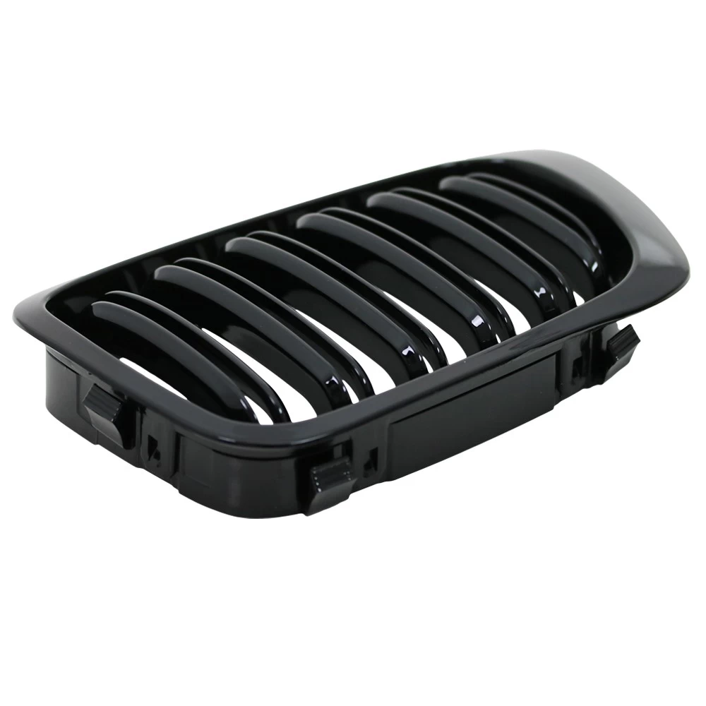 Nieren Kühlergrill Für BMW E46 Coupe Cabrio Bj. 99-03 Schwarz Klavierlack Doppelsteg 6 Nieren Kühlergrill Für BMW E46 Coupe Cabrio Bj. 99-03 Schwarz Klavierlack Doppelsteg – Bild 4
