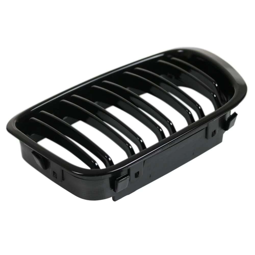 Nieren Kühlergrill Für BMW E46 Limo Touring Bj. 98-01 Schwarz Klavierlack Doppelsteg 6 Nieren Kühlergrill Für BMW E46 Limo Touring Bj. 98-01 Schwarz Klavierlack Doppelsteg – Bild 4