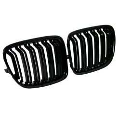 Nieren Kühlergrill Grill Für BMW X1 E84 Bj. 09-15 Schwarz Doppelsteg Klavierlack