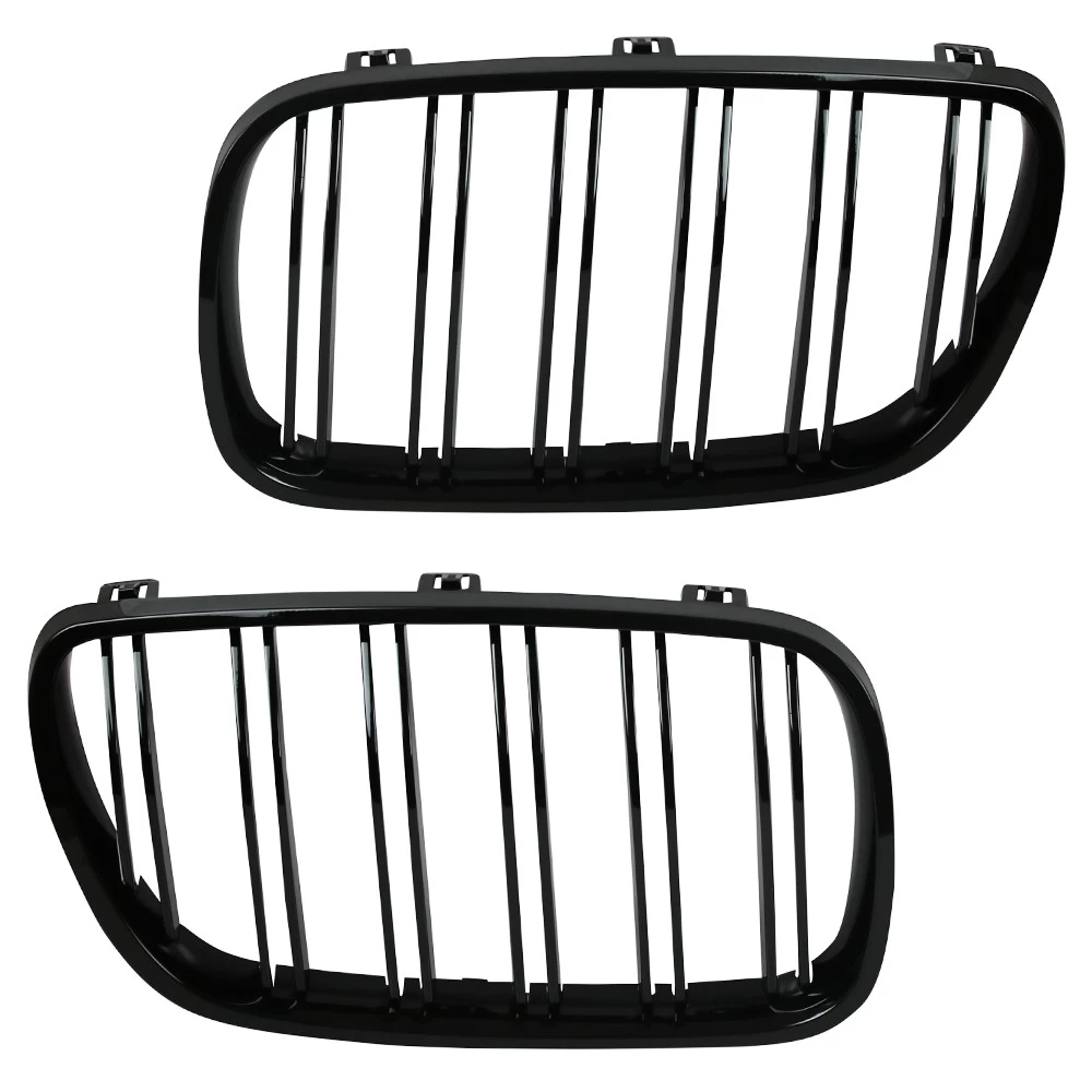 Nieren Kühlergrill Grill Für BMW X3 E83 Bj. 2006-2010 Schwarz Klavierlack Doppelsteg 4 Nieren Kühlergrill Grill Für BMW X3 E83 Bj. 2006-2010 Schwarz Klavierlack Doppelsteg – Bild 2