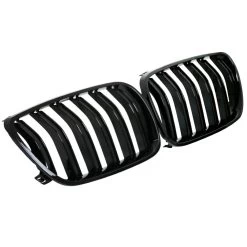 Nieren Kühlergrill Grill Für BMW X3 E83 Bj. 2006-2010 Schwarz Klavierlack Doppelsteg