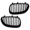Nieren Kühlergrill Grill Für BMW E60 E61 Limo Touring Bj. 03-10 Schwarz Doppelsteg