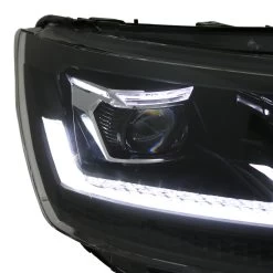 VOLL LED Scheinwerfer Tagfahrlicht Für VW T6 Bj. 15-19 Schwarz Mit Dynamischem LED Blinker -Scheinwerfer vollledt6 sw 2 1280x1280