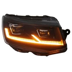 VOLL LED Scheinwerfer Tagfahrlicht Für VW T6 Bj. 15-19 Schwarz Mit Dynamischem LED Blinker -Scheinwerfer vollledt6 sw 4 1280x1280